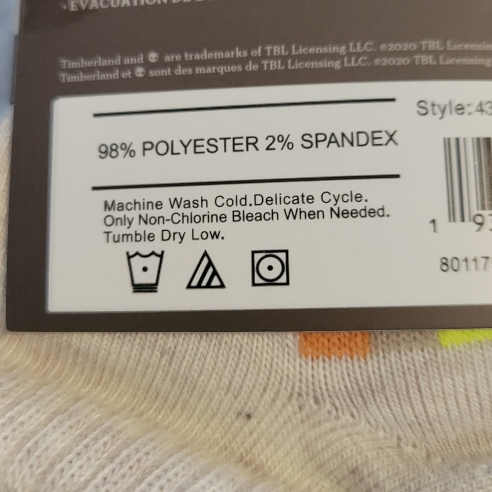 Timberland women's no show socks size 6.5-9.5 - Picture 3 of 6